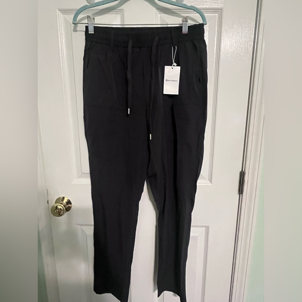 Black Drawstring Men Cargo Pants